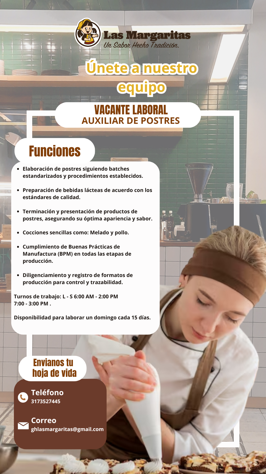 Auxiliar de postres