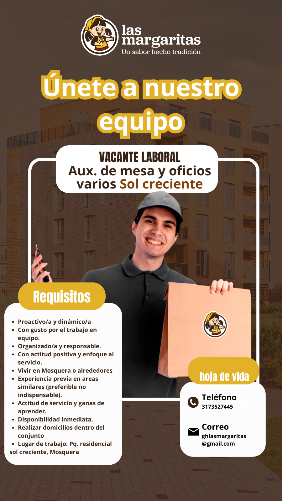 aux de mesa y oficios varios sol creciente